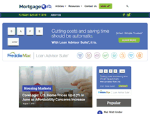 Tablet Screenshot of mortgageorb.com